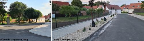 Oprava chodníku č.&nbsp;10 - nový stav (08/2020)